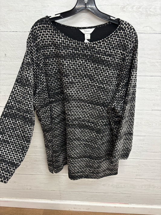 Size 3X CJ Banks Grey/black Shirt