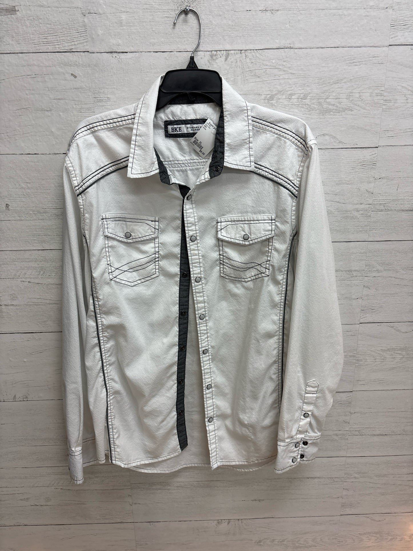 Size XL BKE White Mens Shirt