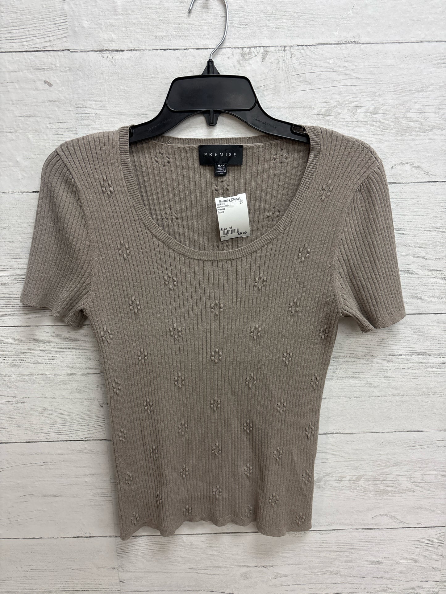 Size M Premise Taupe Womens Shirt