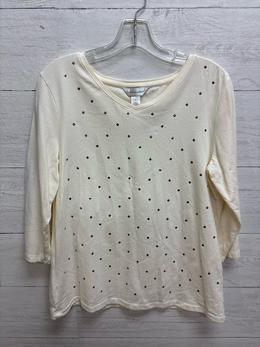 Size M Christopher & Banks White Womens Shirt