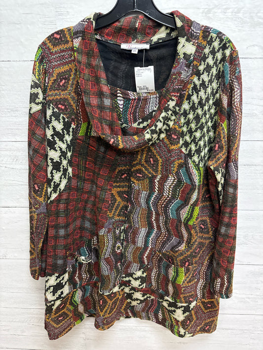 Size XXL Notations red/brown Womens Shirt