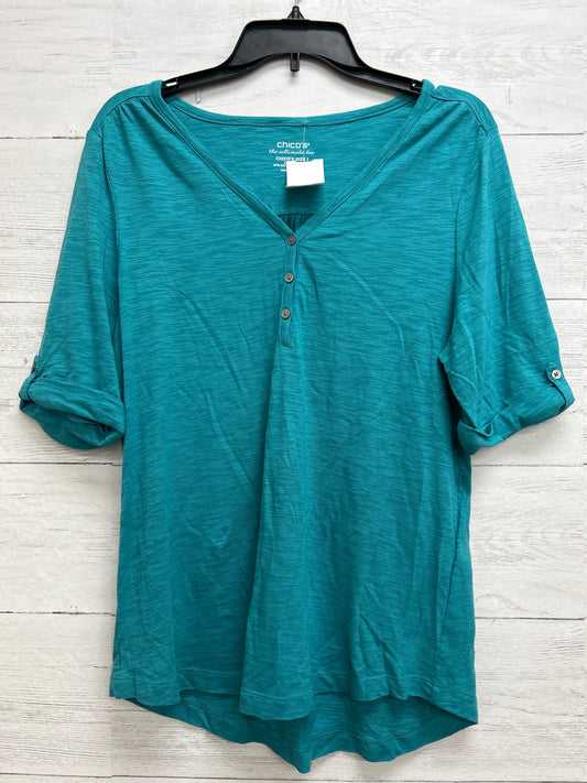 Size M Chico's Design Teal Shirt