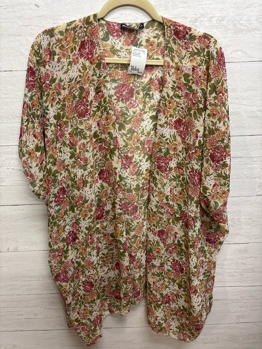 Size S Brandy Melville TAN/PINK Womens Cardigan