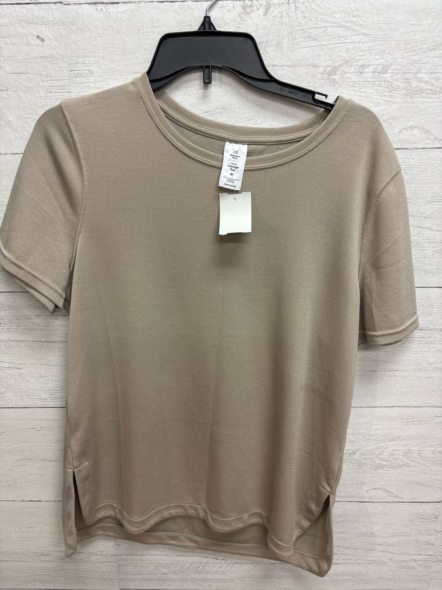 Size M MEMBERS MARK Tan Womens Shirt