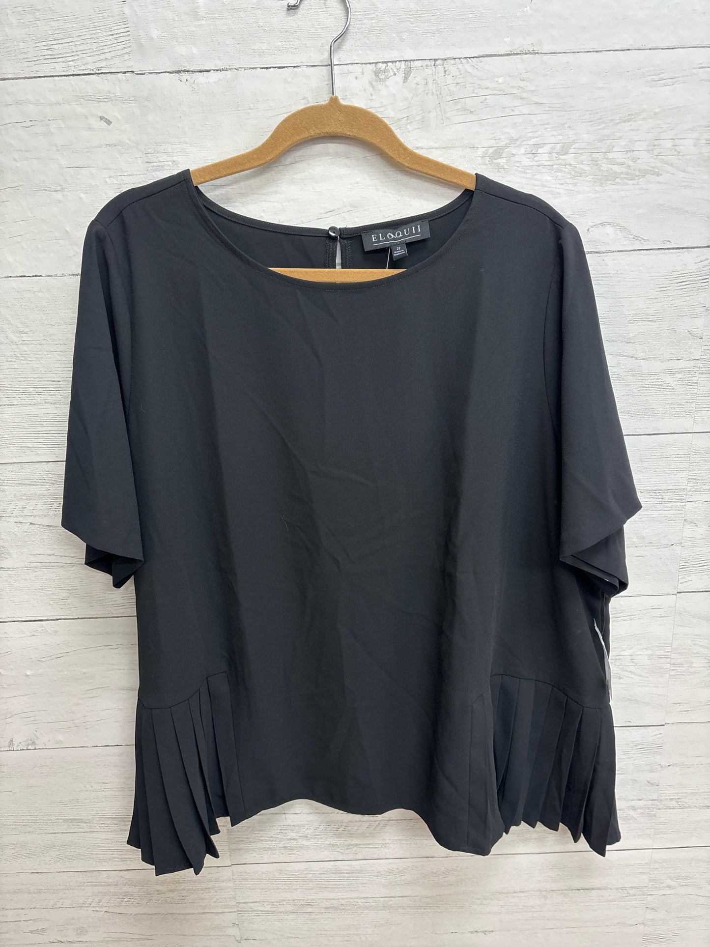 Size 2X ELOQUII Black Shirt