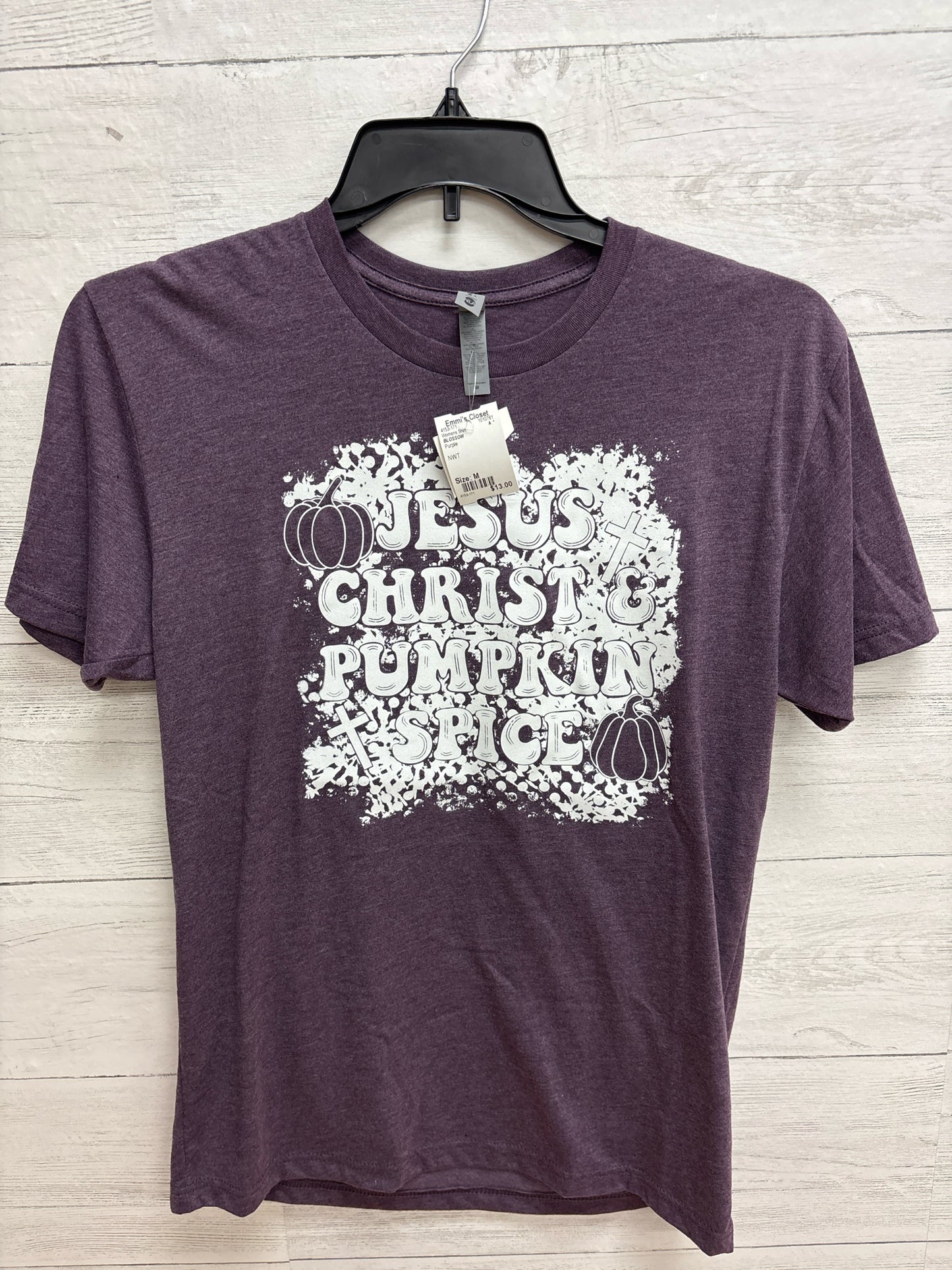 Size M BLOSSOM Purple Womens Shirt