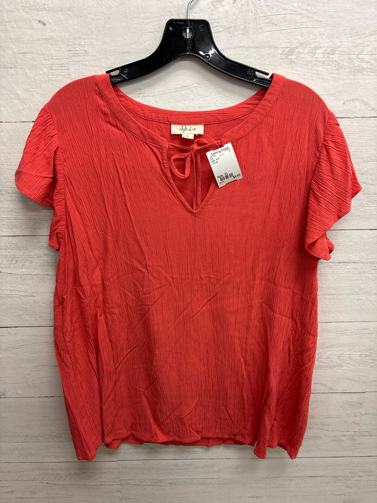 Size XL Style  & Co Orange Shirt