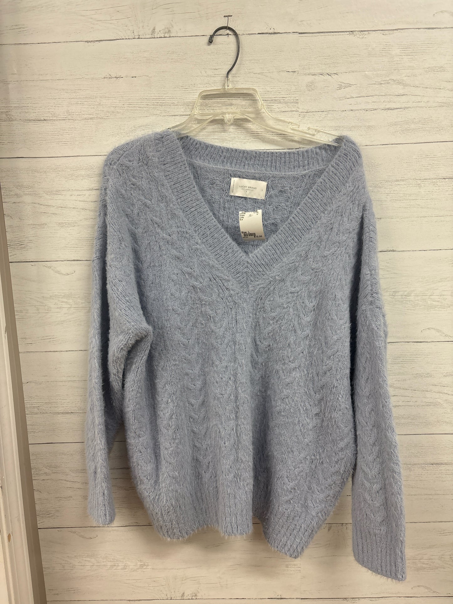 Size L Lucky Blue Sweater