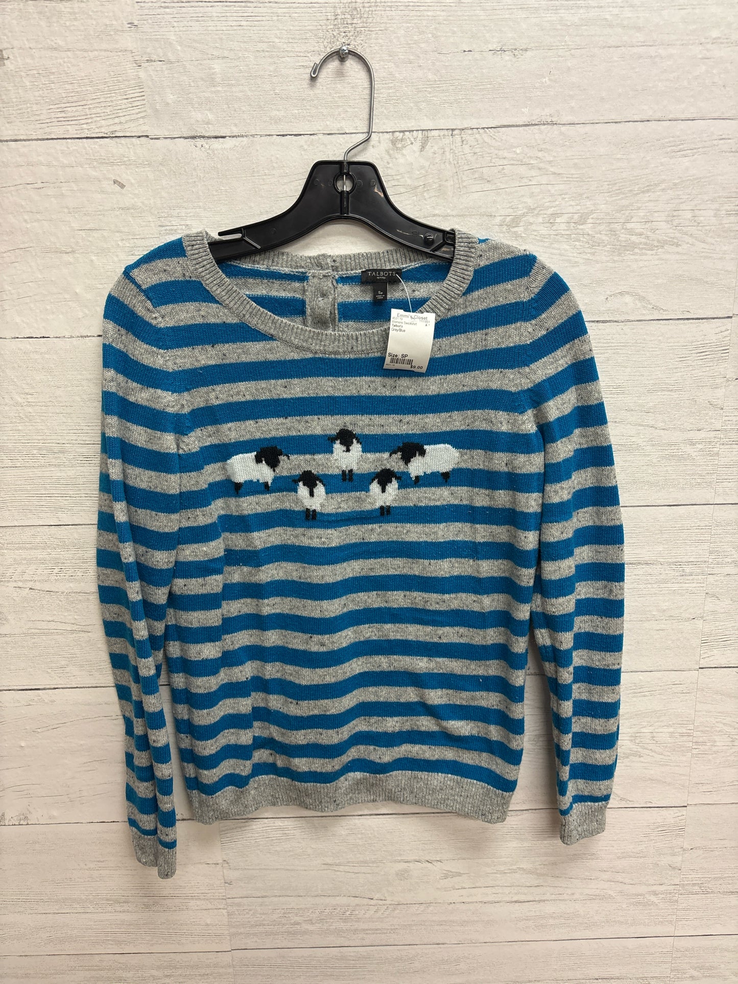 Size SP Talbot's Grey/Blue Womens Sweatshirt