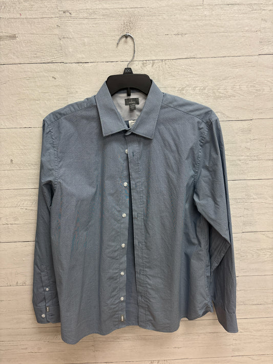 Size L ELEVATE Blue Mens Shirt