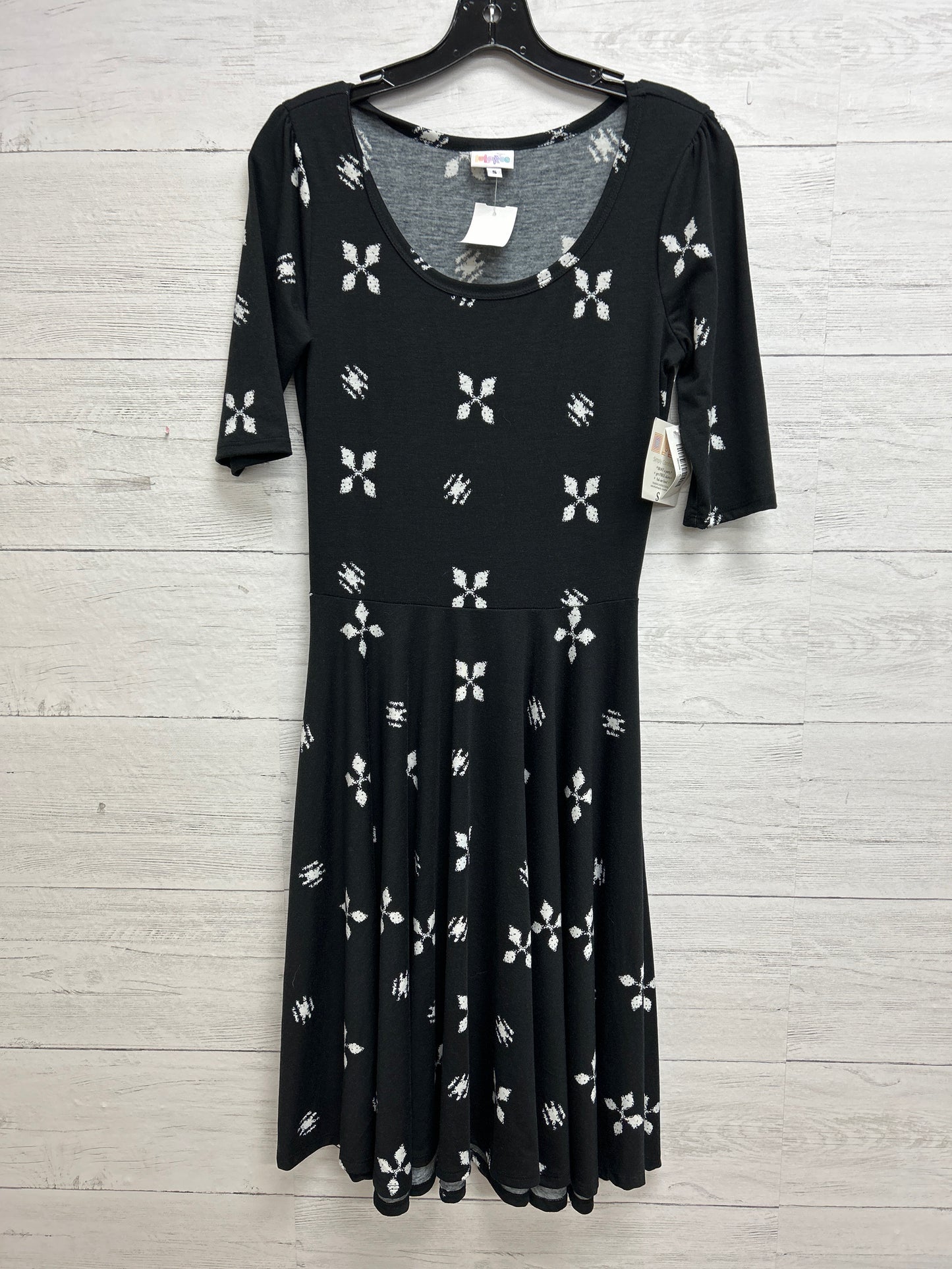 Size S LuLa Roe Black/White Dress