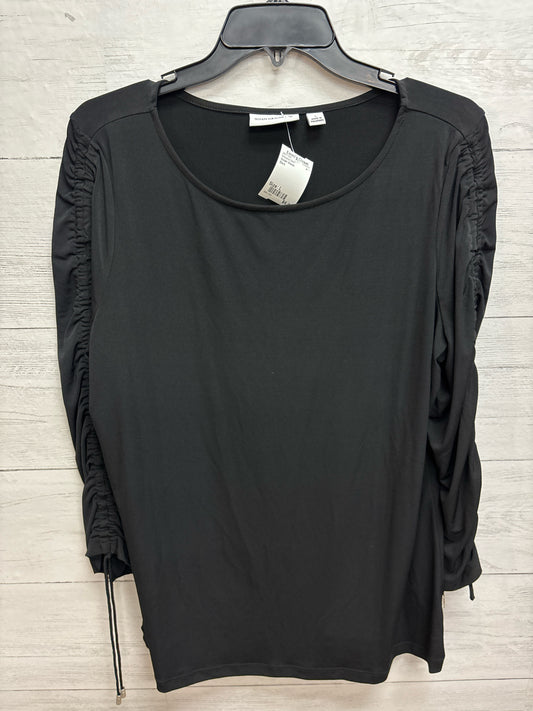 Size L Susan Graver Black Womens Shirt