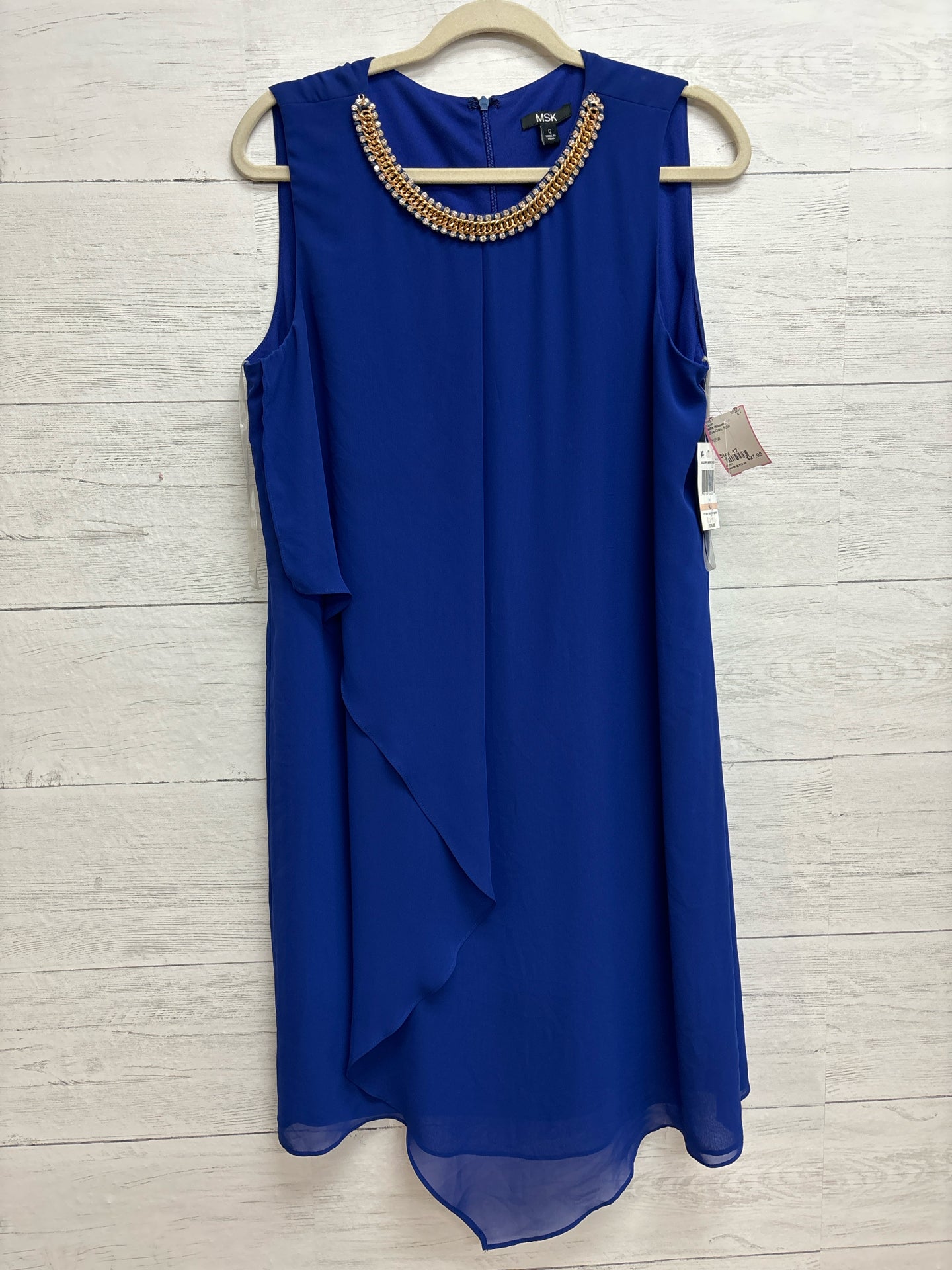 Size 12 MSK Women Blue/Gold Gown