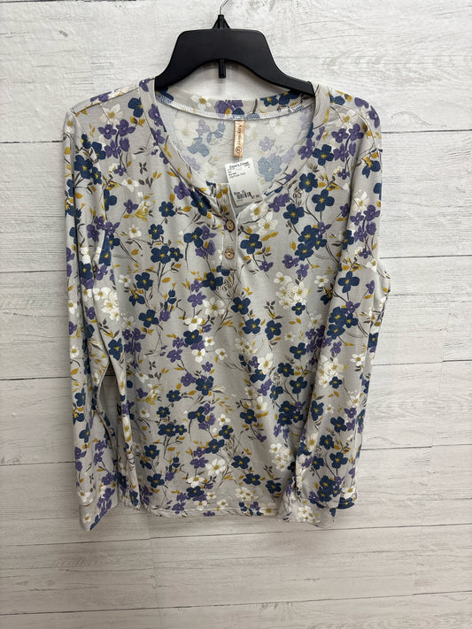 Size XL Any meet Grey/Purple Shirt