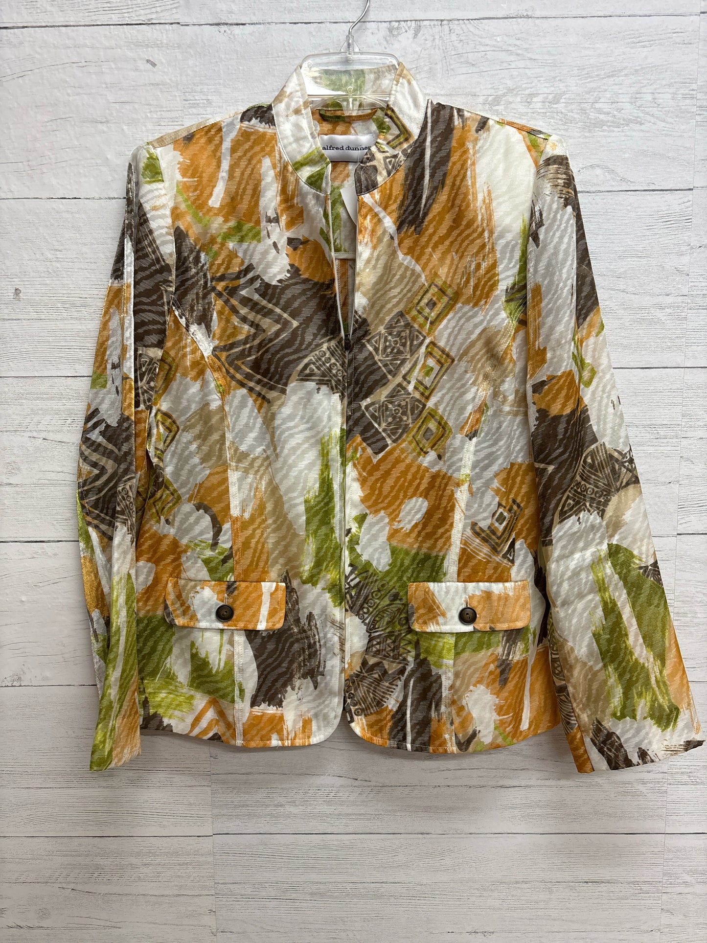Size 8 Alfred Dunner Yellow Womens Blazer