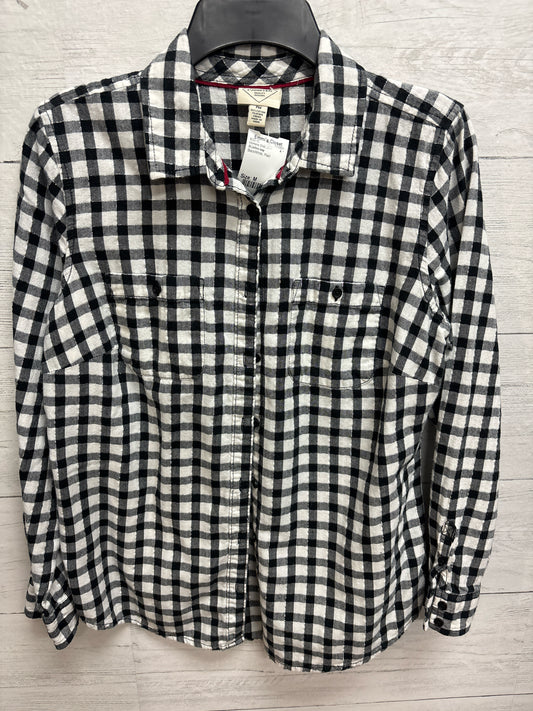 Size M St johns bay Black/White Womens Shirt