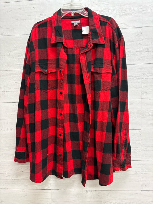 Size xxxl Falls Creek Red/black Mens Shirt