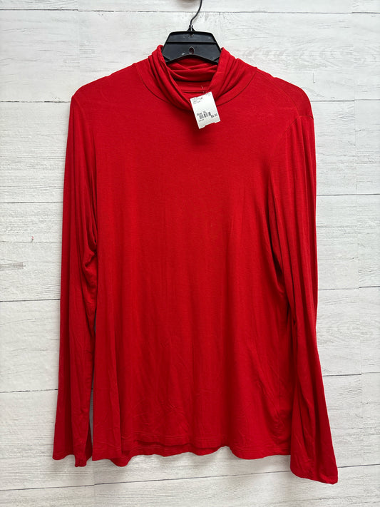 Size XL Tahari Red TURTLENECK