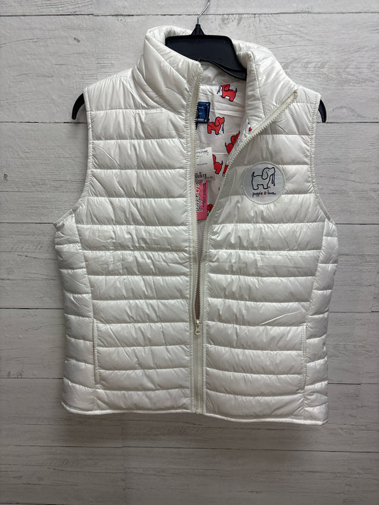 Size M puppy love White Womens Vest