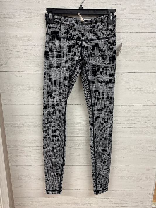 Size 4 LuluLemon Black/White Leggings