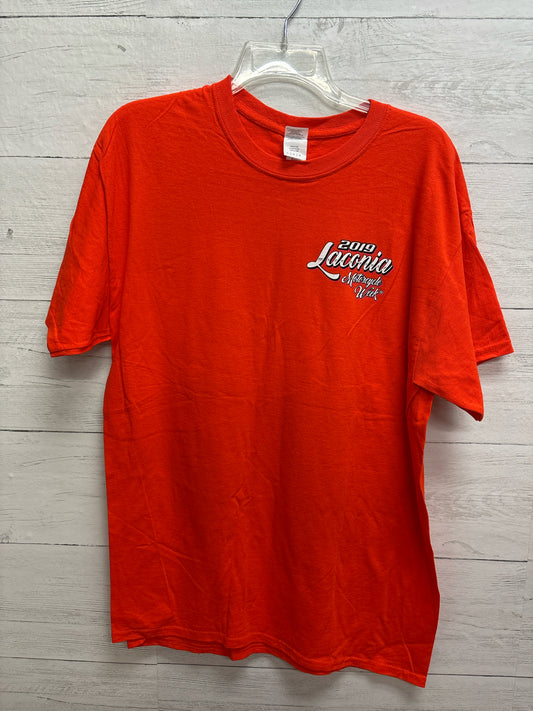 Size L Gildan Orange Mens Shirt