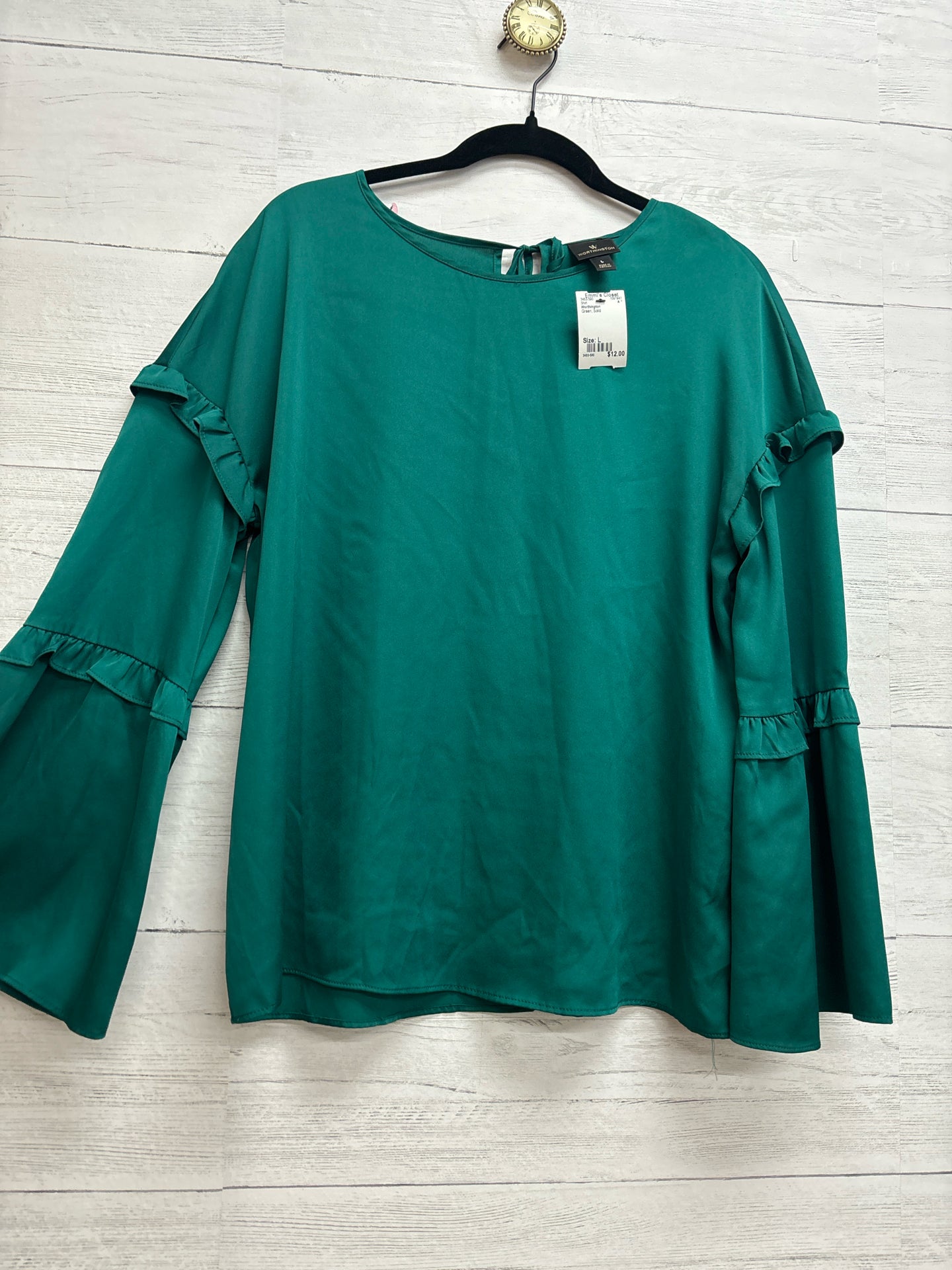 Size L Worthington Green Shirt