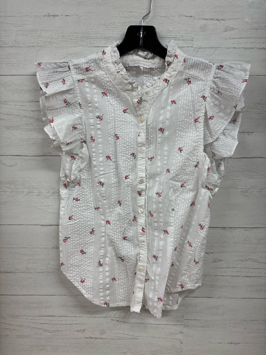 Size S OLIVACEOUS White/pink Shirt