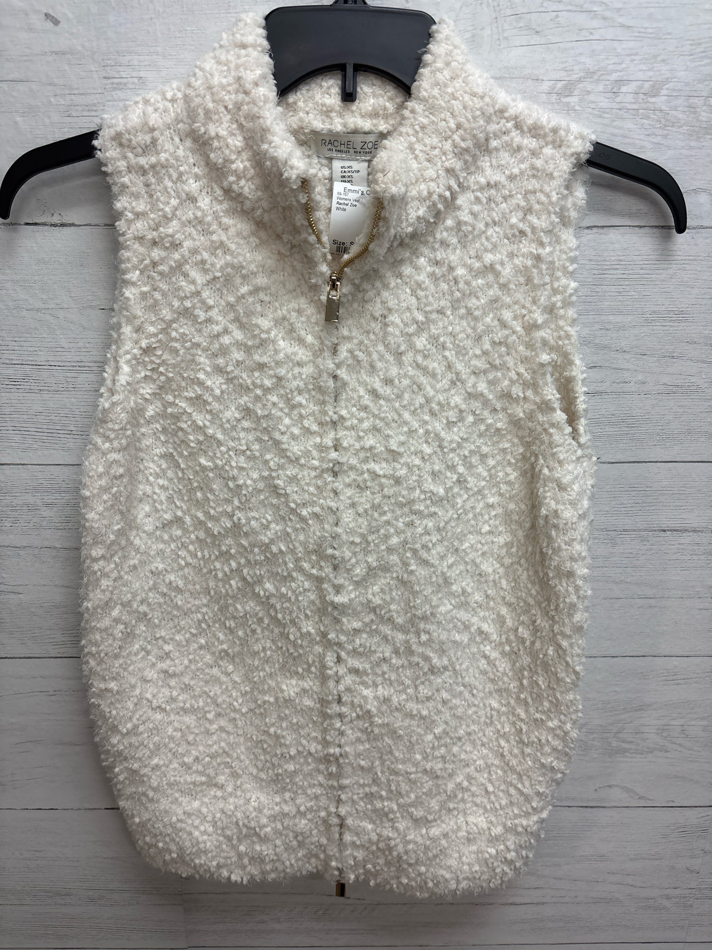 Size S Rachel Zoe White Womens Vest