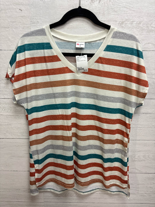 Size M WIHOLL Orange/blue/white Womens Shirt