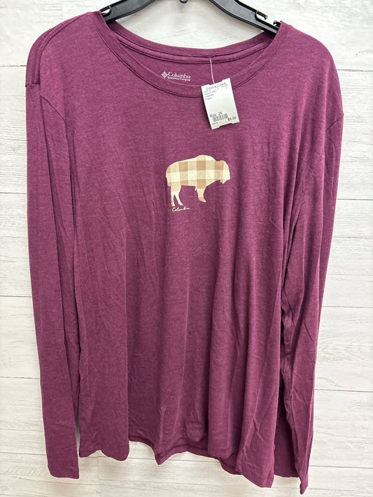 Size 2X Columbia Purple Womens Shirt