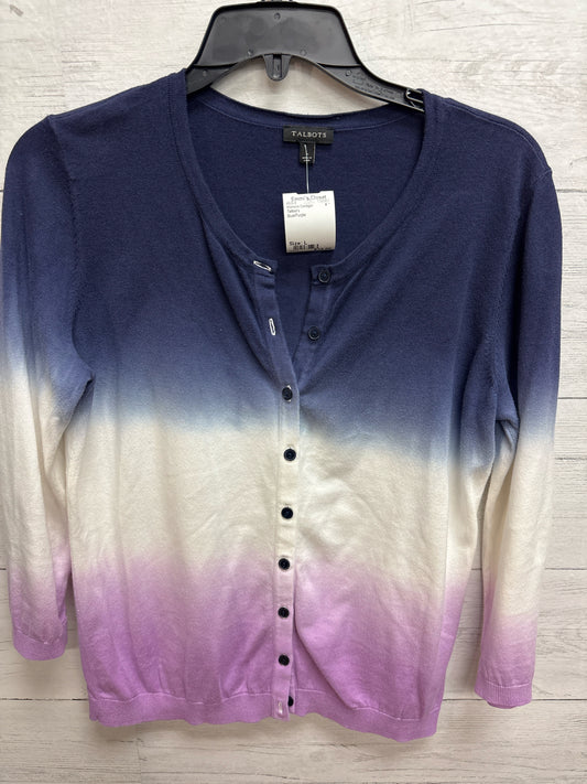 Size L Talbot's Blue/Purple Womens Cardigan