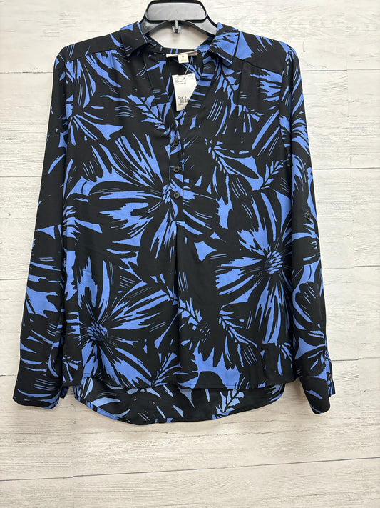 Size S Dana Buchman blue/black Shirt