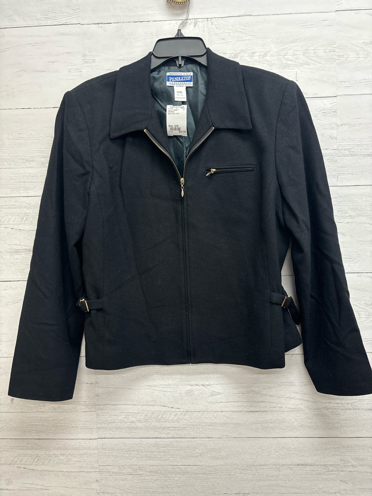 Size S/M Pendleton Black Jacket (Outdoor)