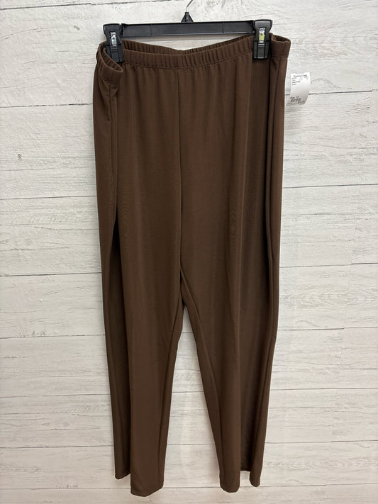 Size 1X Susan Graver Brown Pants