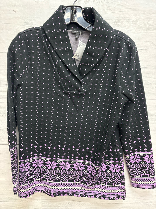 Size S Talbot's black/purple Womens Shirt