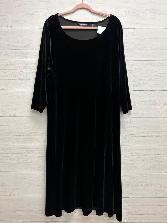 Size 3X Land's End Black Gown