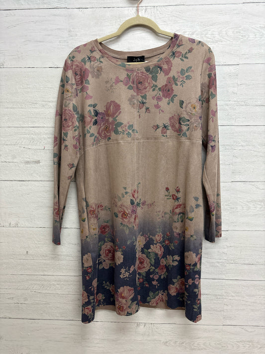 Size L JOH Tan/blue Dress