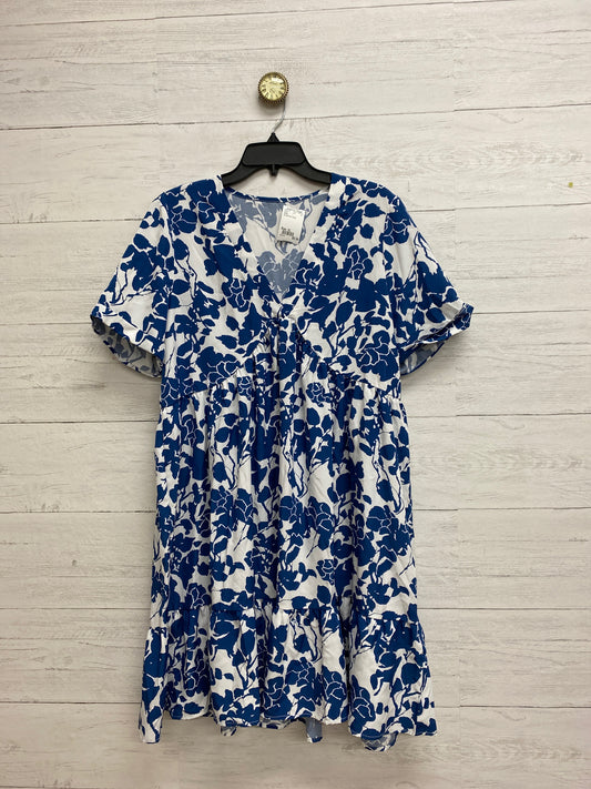 Size XL Shein Blue/White Dress