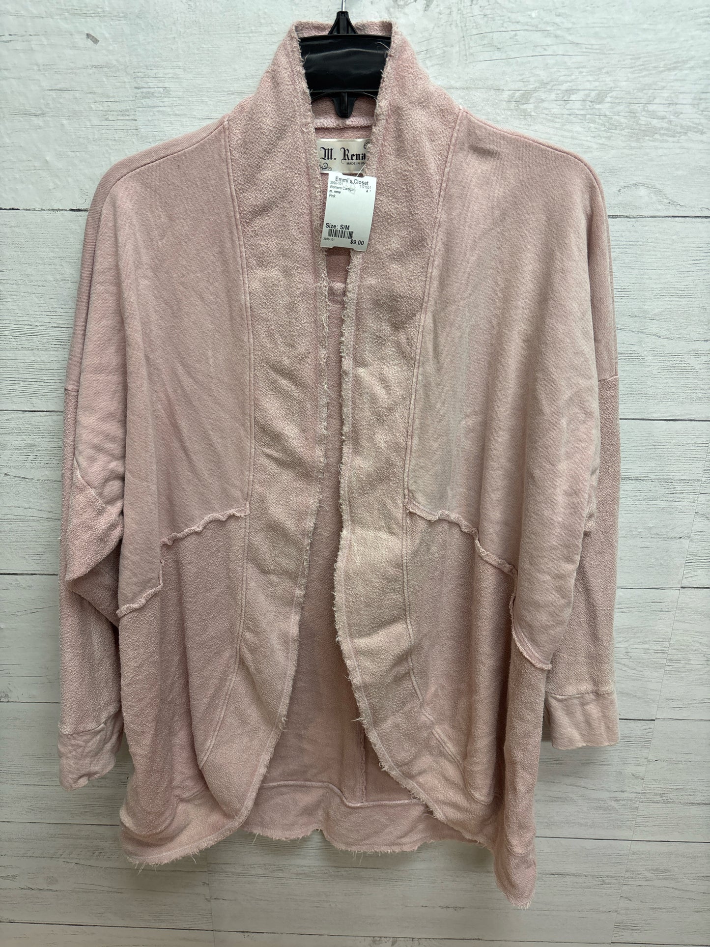Size S/M m. rena Pink Womens Cardigan