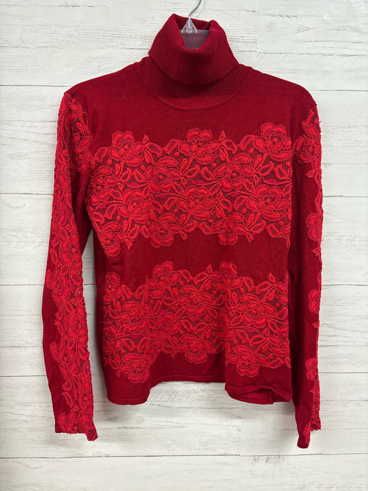 Size L LASEINE Red Sweater