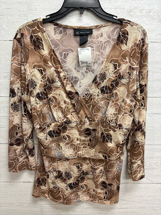 Size L I.N.C Brown Womens Shirt