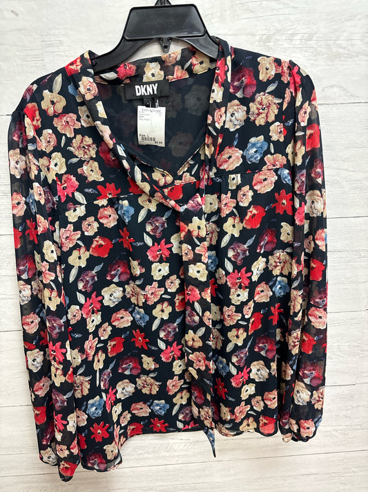 Size L DKNY Navy Womens Shirt
