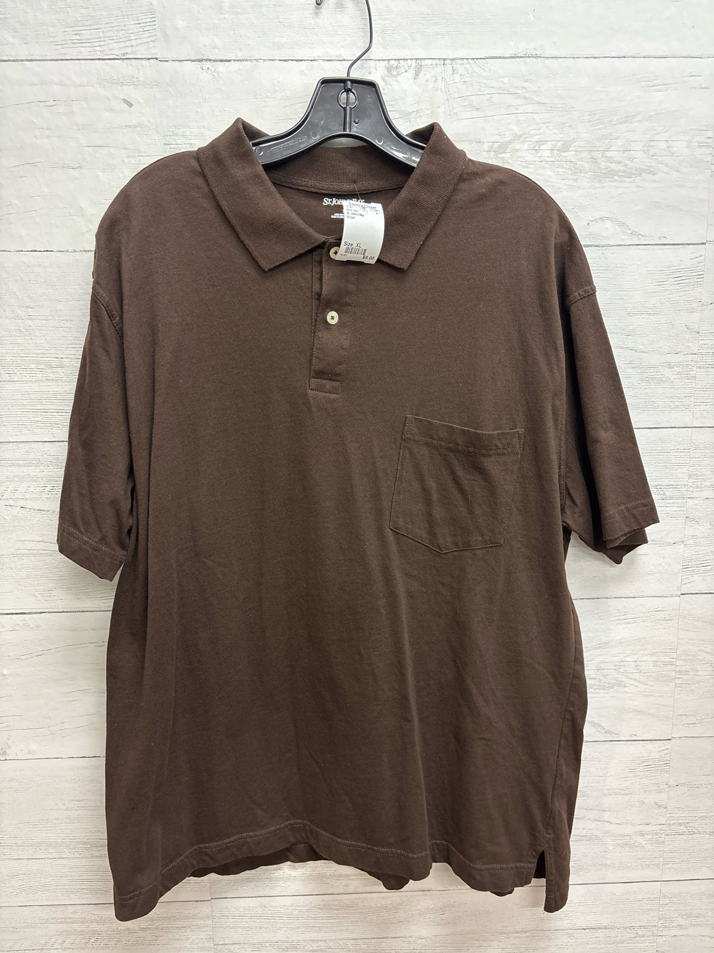 Size XL St. Johns Bay Brown Mens Shirt