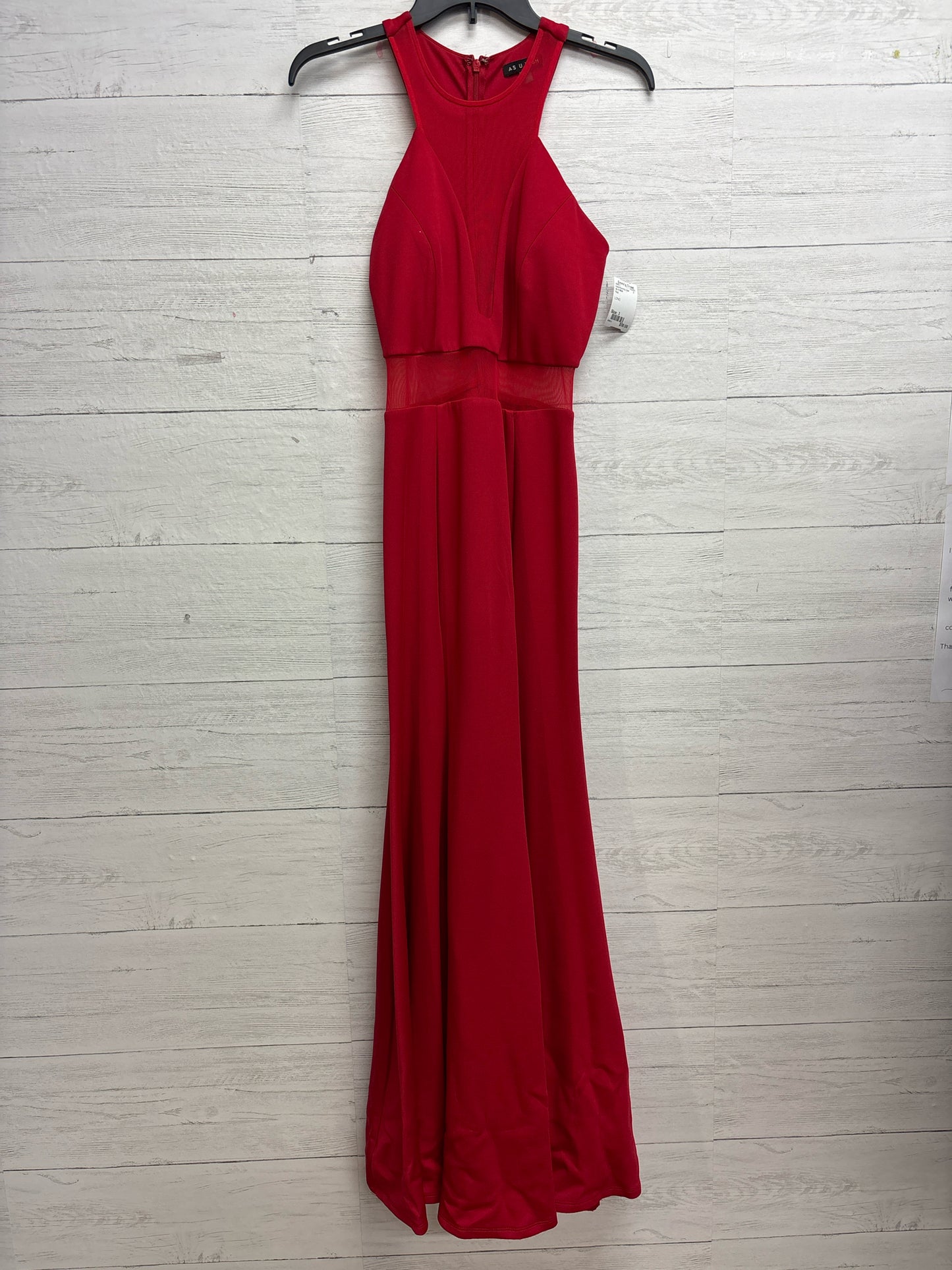 Size 3 As U Wish Red Gown/Evening Wear