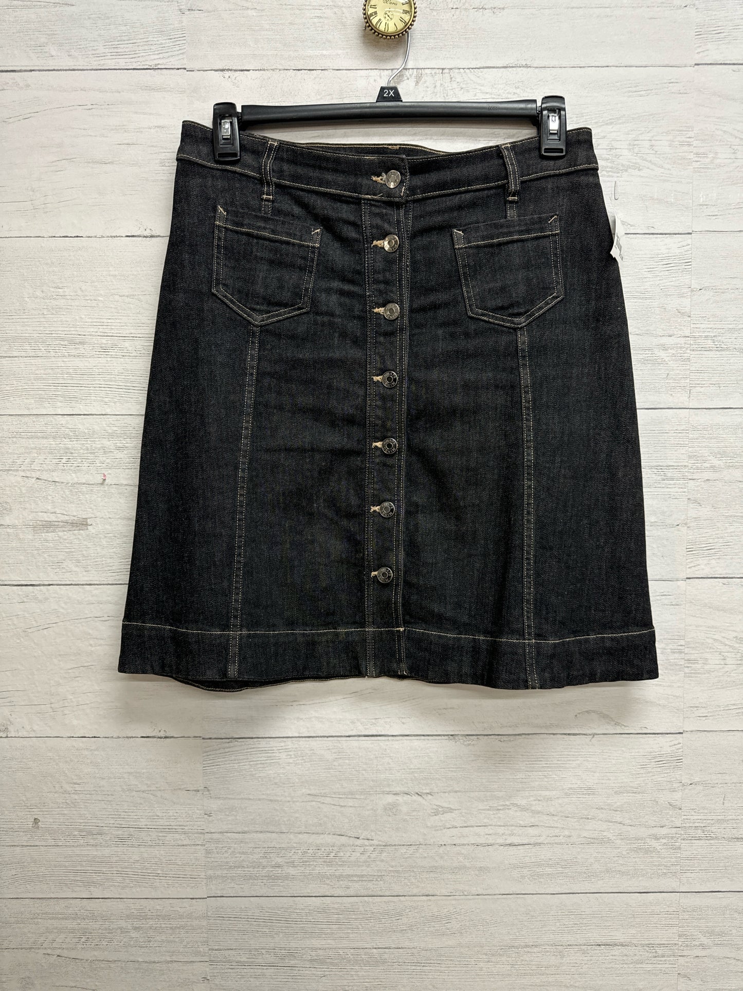 Size 8 CHAPS Black Denim Skirt