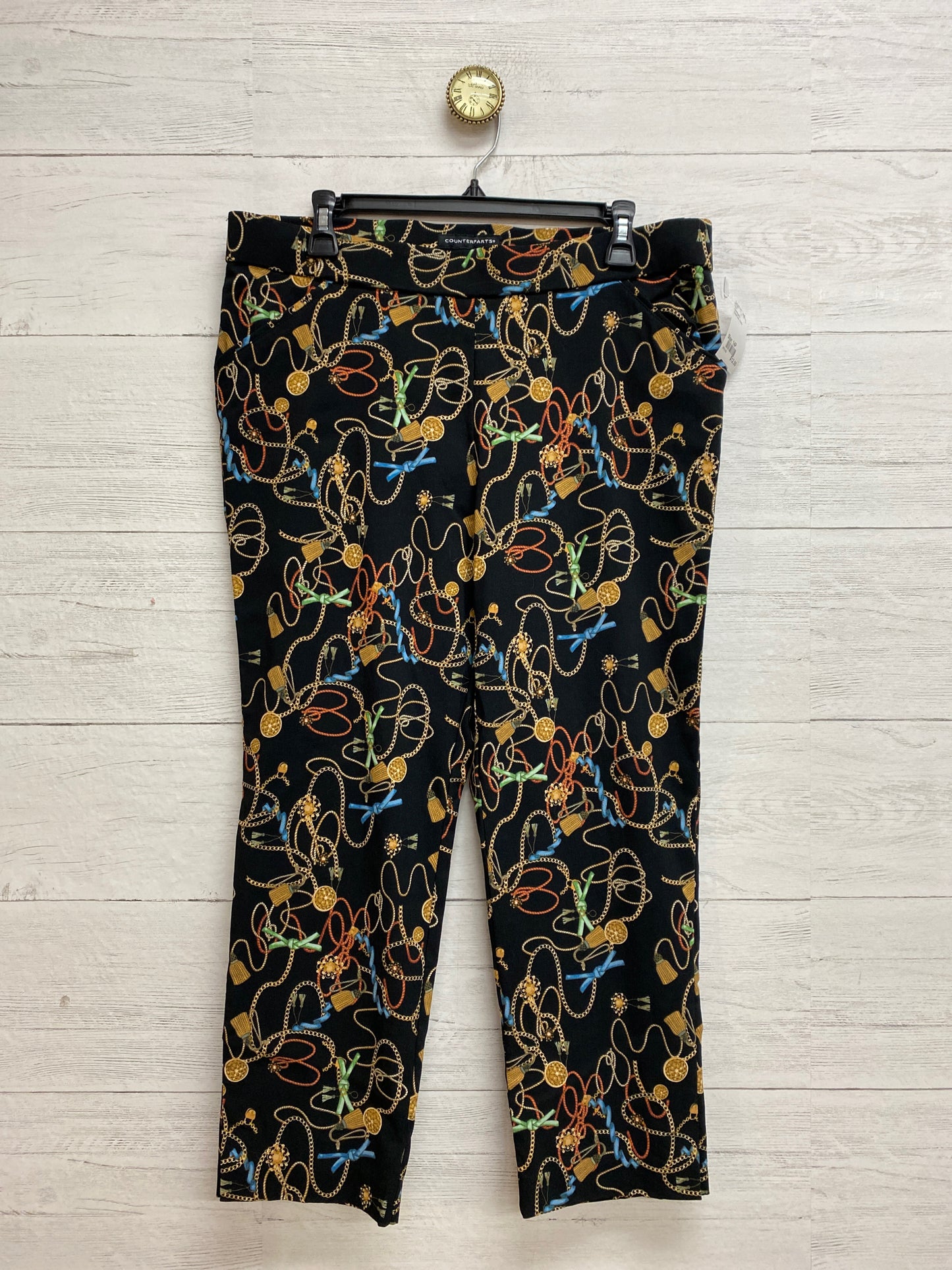 Size 14P counterparts Black/Gold Pants