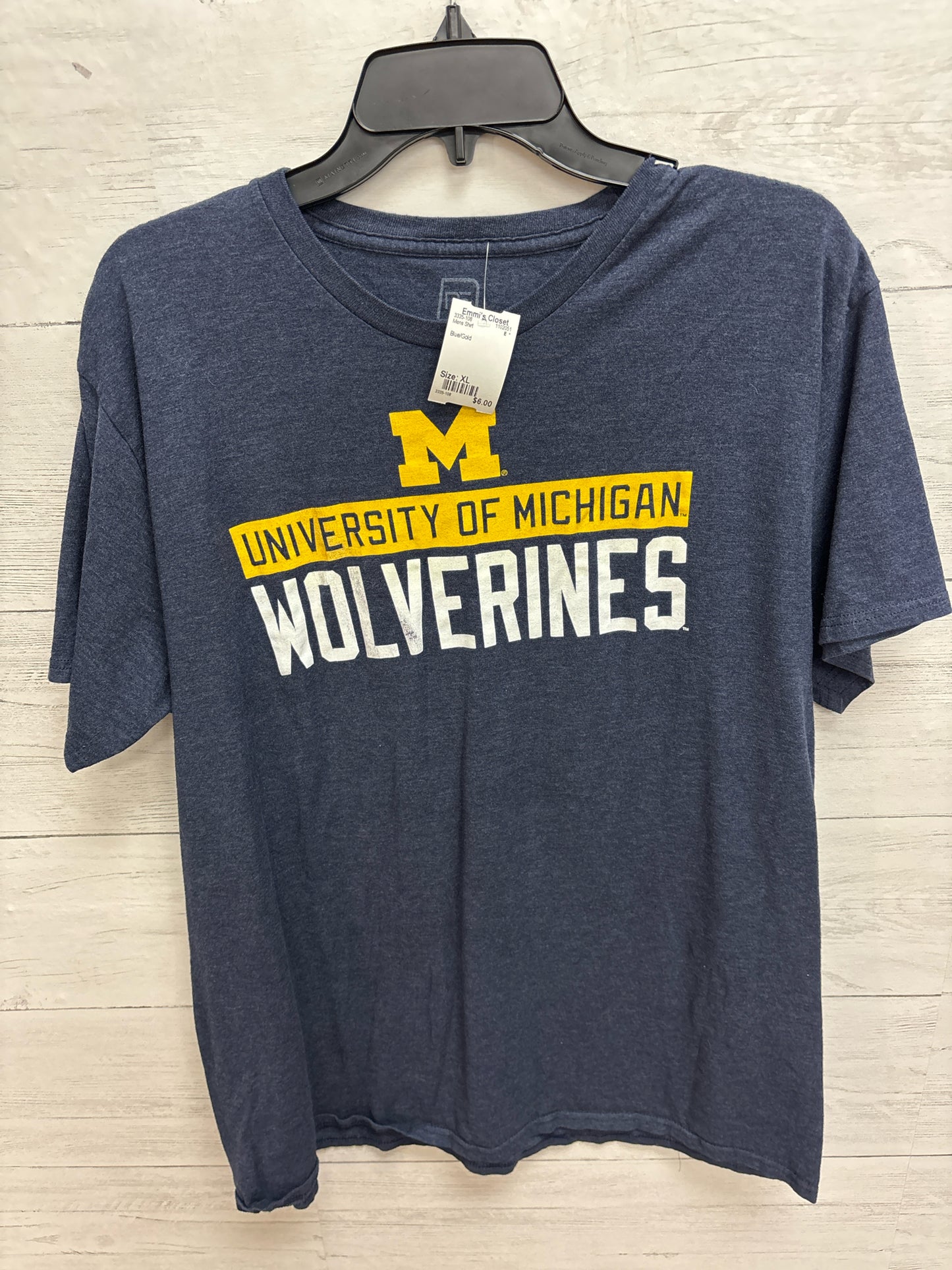 Size XL Blue/Gold Mens Shirt