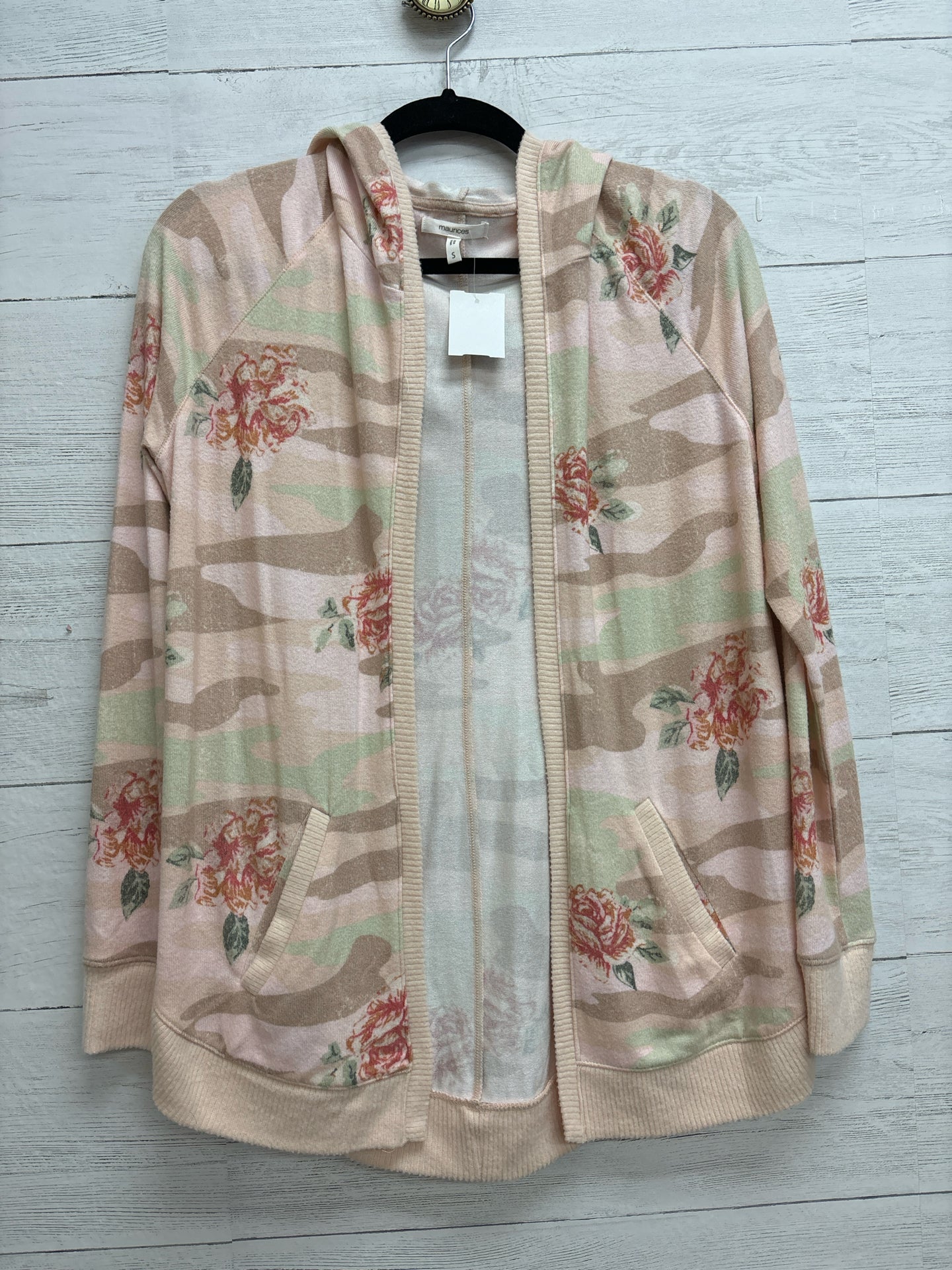 Size S Maurices Pink/tan Cardigan