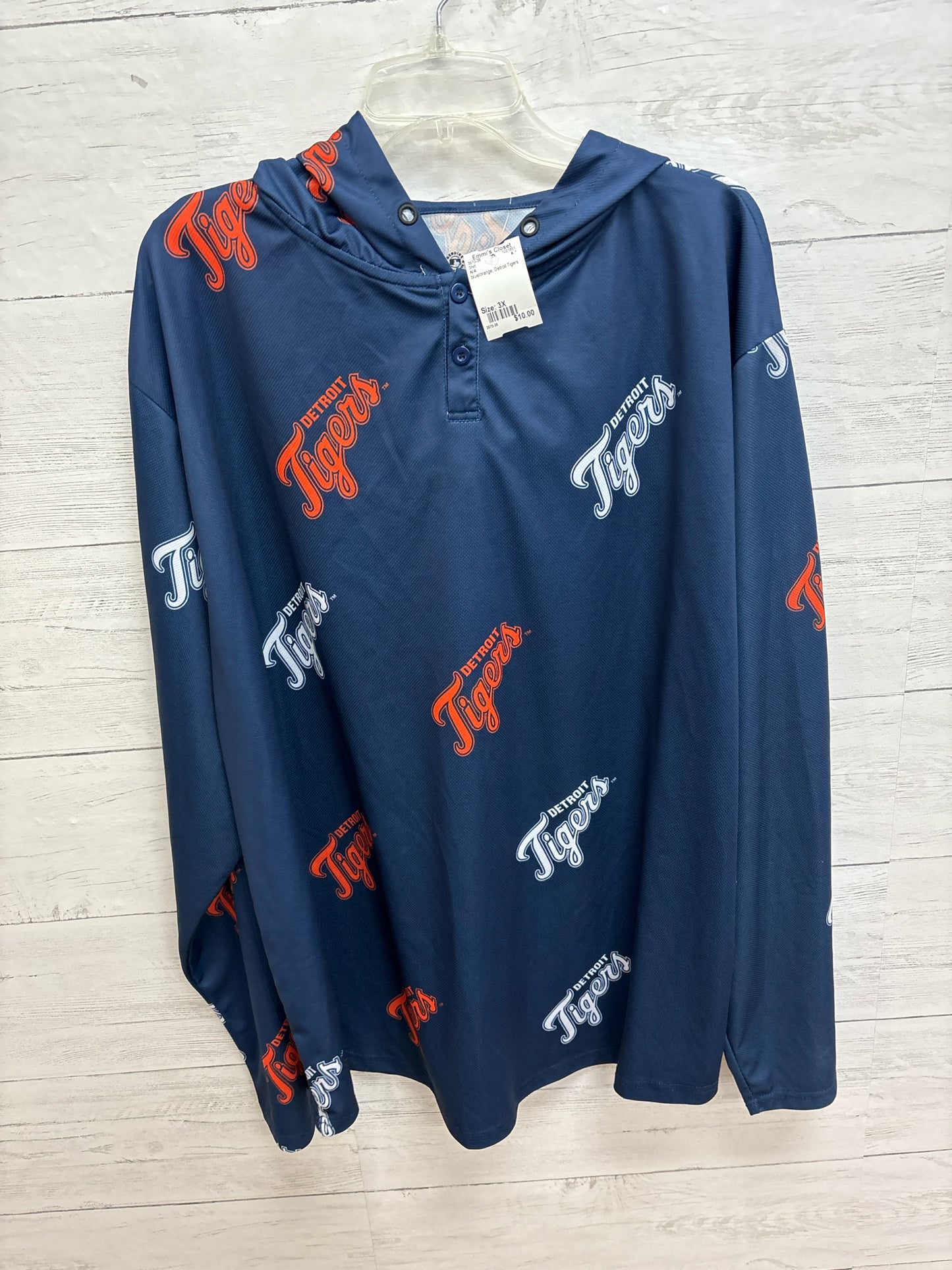 Size 3X N/A blue/orange Shirt