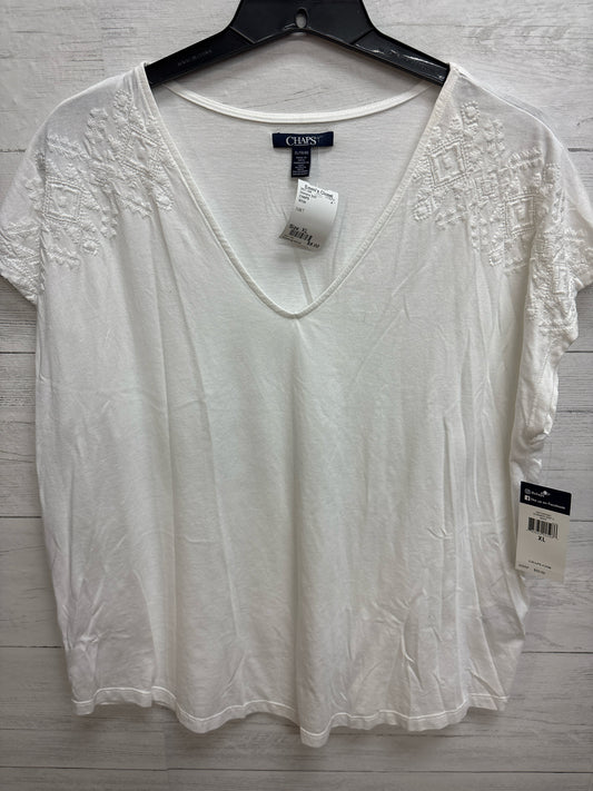 Size XL CHAPS White Womens Shirt
